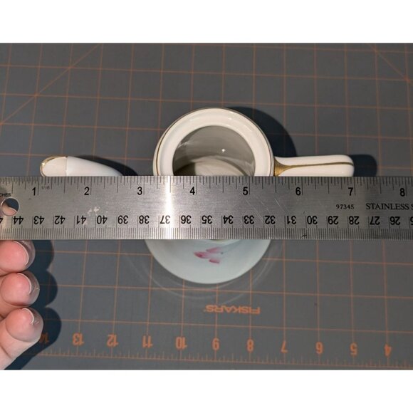 Noritake Demitasse Coffee Pot Azalea Porcelain red M Morimura mark - Picture 11 of 14